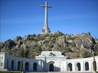 Valle de los Caidos (Valley of the Fallen) and Santa Cruz bas�lica. El Escorial, Madrid, Spain